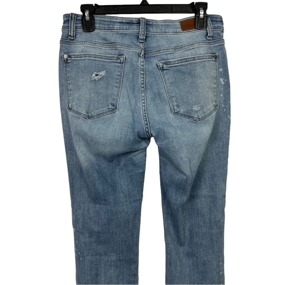 Judy Blue Jr Women’s Blue Jeans Sz 11/30 Distressed Older & Worn Light Wash - Picture 4 of 12